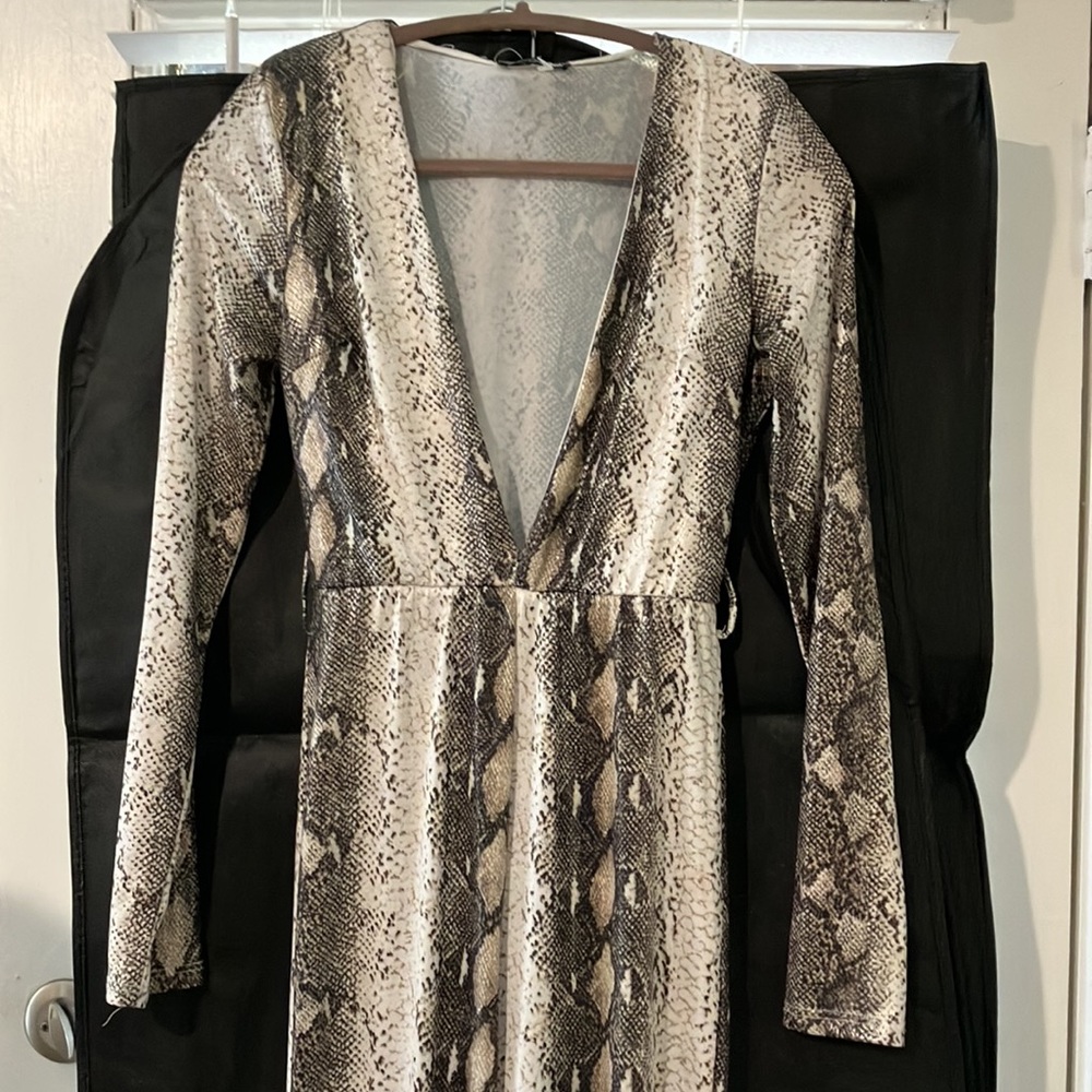 Snake Print Jumpsuit - Picture 2 of 11